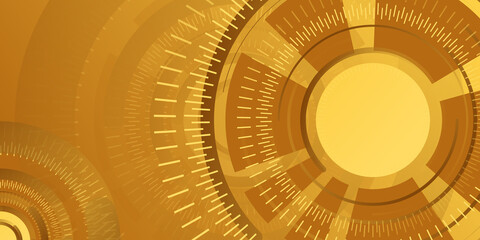 Vector abstract golden luxury backgrounds with gold yellow brown black technology clock geometric graphic elements for poster, flyer, digital board and concept design.