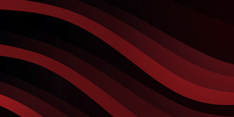 Fototapeta na wymiar Abstract technology 3D geometric red curve wave color shiny motion presentation background.