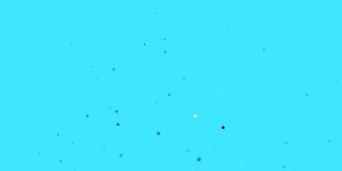 Dark BLUE vector texture with beautiful stars. Colorful illustration in abstract style with gradient stars. Pattern for new year ad, booklets.