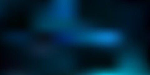 Dark blue, green vector blur background.