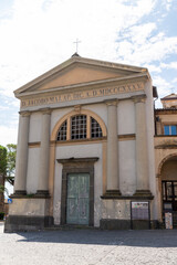 Fototapeta na wymiar church in the cathedral square of orvieto