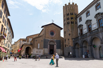 square della repubblica in the center of orvieto