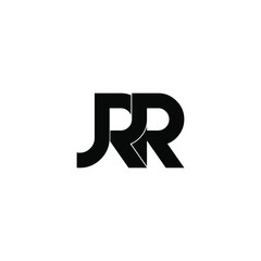 jrr letter original monogram logo design