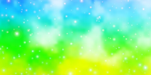 Fototapeta premium Light Multicolor vector texture with beautiful stars. Modern geometric abstract illustration with stars. Pattern for new year ad, booklets.
