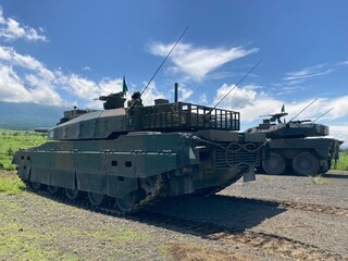 Japanese military tanks