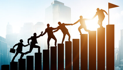 Concept of mentoship and support in business