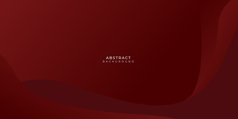 Modern dark red curve wave presentation background