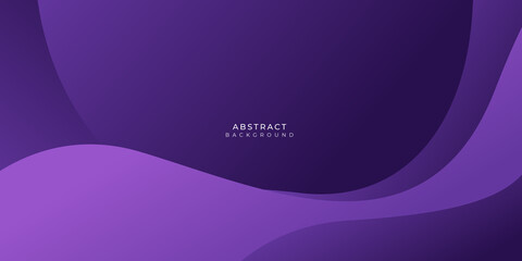 Polygon wave curve in purple vector gradient presentation background