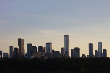 Toronto city before the sunset