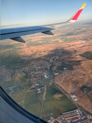 foto desde la ventana de un avión