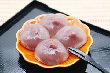 関西風くずもち　日本の和菓子