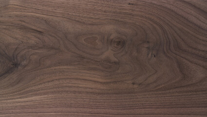 Texture of black walnut solid board untreated