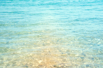 Natural background from clear seawater.