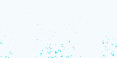 Light pink, blue vector backdrop with chaotic shapes.