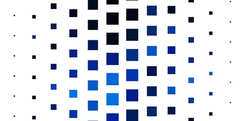 Light BLUE vector pattern in square style. Modern design with rectangles in abstract style. Best design for your ad, poster, banner.