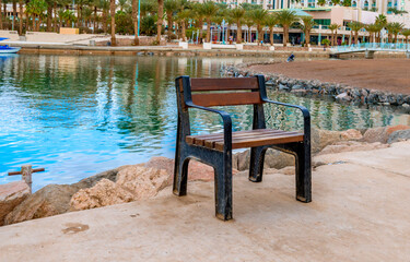 Swimming pool in the tourist resort, Middle East