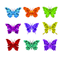 Butterfly icons  - vector