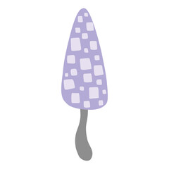 Abstract Cartoon Tree For Forest Illustration 