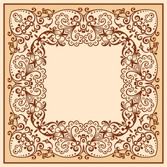 Vector floral ethnic ornamental illustration