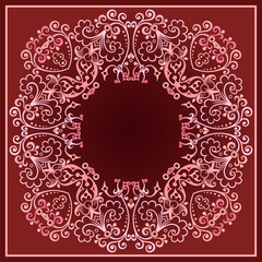 Vector floral ethnic ornamental illustration