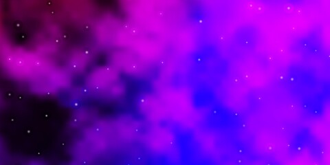 Light Purple vector background with colorful stars. Decorative illustration with stars on abstract template. Best design for your ad, poster, banner.