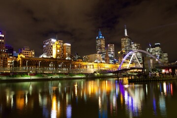 Fototapeta na wymiar night view of Melbourne 