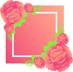 Floral decoration for social Media post