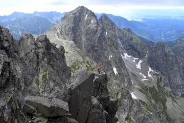 Rysy, góra w Tatrach Wysokich, leżąca na pograniczu Polski i Słowacji. Tatransky Narodny Park