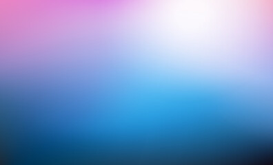 Abstract Blurred blue pink background. Soft dark to light gradient backdrop with place for text. Vector illustration for your graphic design, banner, poster