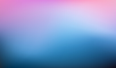Fototapeta premium Abstract Blurred blue purple pink background. Soft dark to light gradient backdrop with place for text. Vector illustration for your graphic design, banner, poster