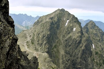 Rysy, góra w Tatrach Wysokich, leżąca na pograniczu Polski i Słowacji. Tatransky Narodny Park
