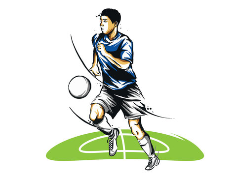 recommend clip art: Soccer Football player