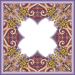 Vector abstract ornamental nature ethnic frame