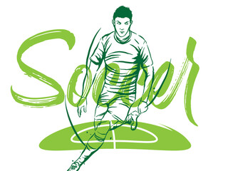 Soccer Football player