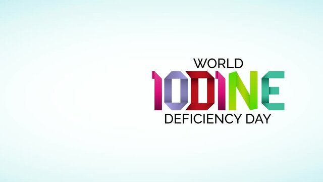 Video animation on the theme of World Iodine deficiency day observed each year on October 21st across the globe. Motion graphics