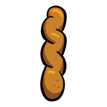 A Cartoon Illustration of a Brown Poo Dookie or Turd