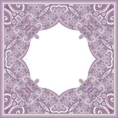 Vector abstract ornamental vintage ethnic frame
