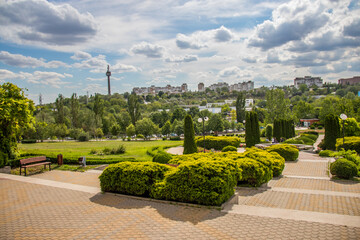Televison Tower and Botanical Garden of the Galati, Romania