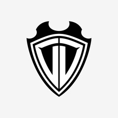 DD initials monogram logo shield designs a modern
