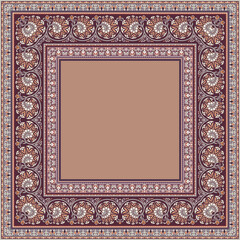 Vector decorative floral ethnic illustration