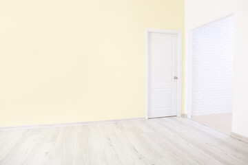 Interior of empty spacious room