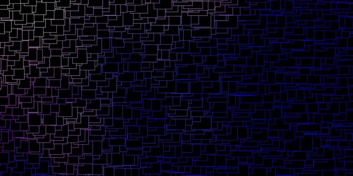 Dark Pink, Blue vector backdrop with rectangles. Rectangles with colorful gradient on abstract background. Pattern for commercials, ads.
