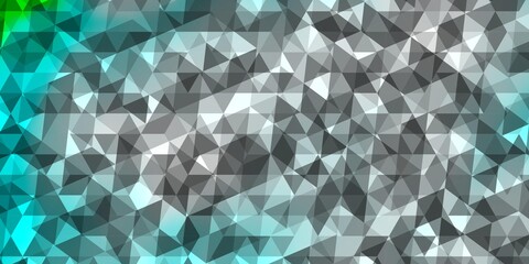 Light Blue, Green vector texture with triangular style.