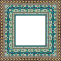 Vector decorative floral ethnic illustration