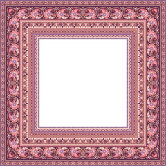 Obraz premium Vector decorative floral ethnic illustration