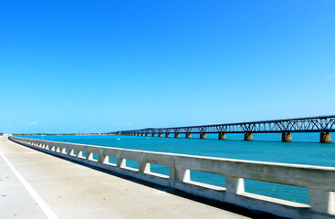 Seven Mile Bridge in Key West, Florida