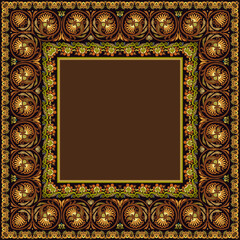 Vector decorative floral ethnic illustration