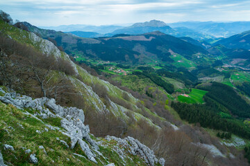 Fototapeta na wymiar Orisol u Orixol mountain, Alava, Basque Country, Spain, Europe
