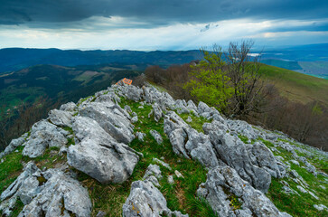Orisol u Orixol mountain, Alava, Basque Country, Spain, Europe