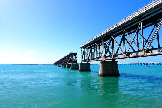 Seven Mile Bridge in Key West, Florida
